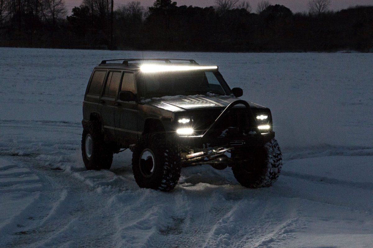 Jeep Cherokee Suspension Lift Kit - Rear - Rough Country - N3 Shocks + Rear AAL - '84-'01